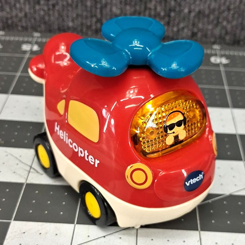 Vtech Go Go Smart Wheels Red Helicopter Lights and Sounds Works